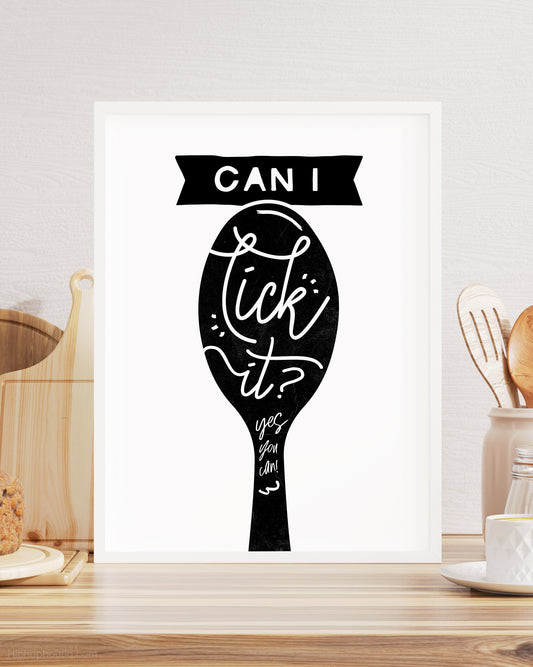Can I Lick It Rap Kitchen Sign