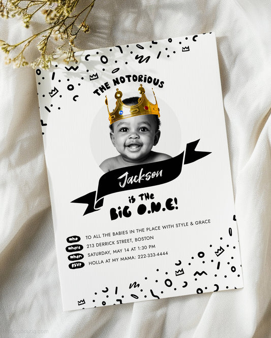The Big One Notorious Birthday Invite Template