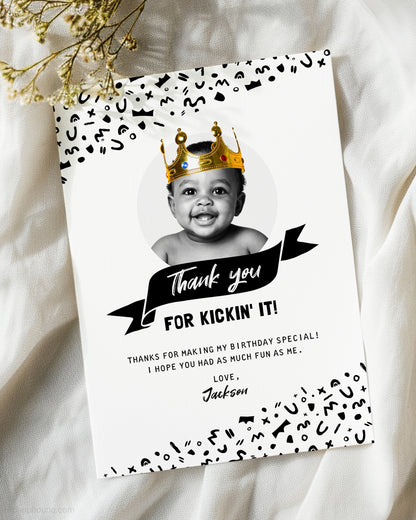 Thank You For Kickin' It Editable Card - HiphopBoutiq