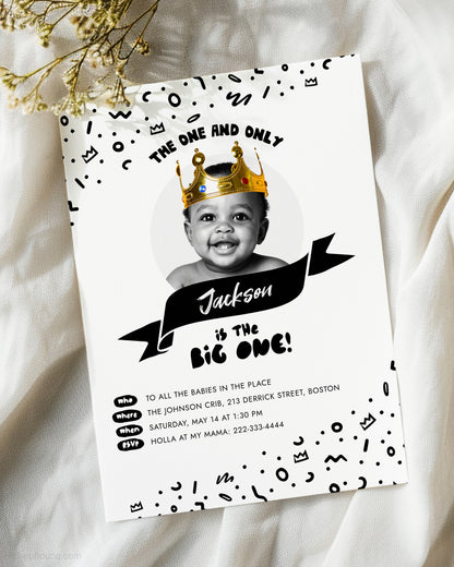 The Big One Notorious Birthday Invite Template