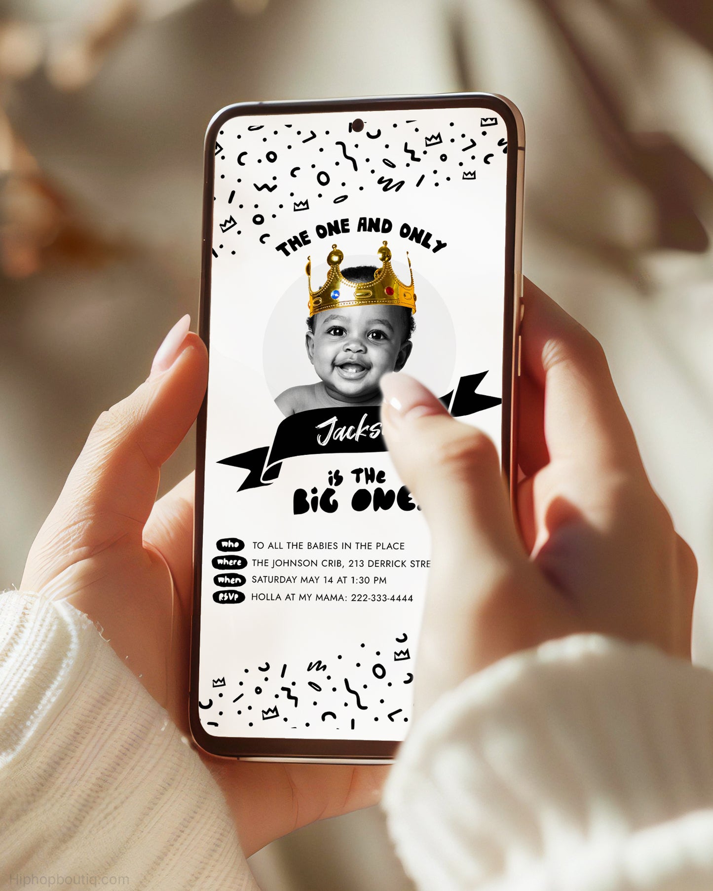 The Big One Notorious Birthday Invite Template