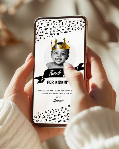 Thank You For Kickin' It Editable Card - HiphopBoutiq