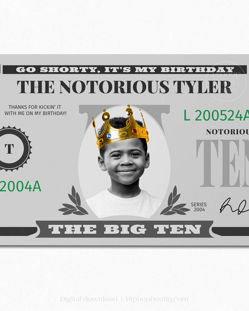 The Big Ten Birthday Dollar Bill