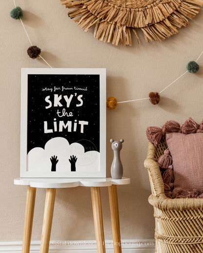 Sky's The Limit Baby Nursery Wall Decor - HiphopBoutiq