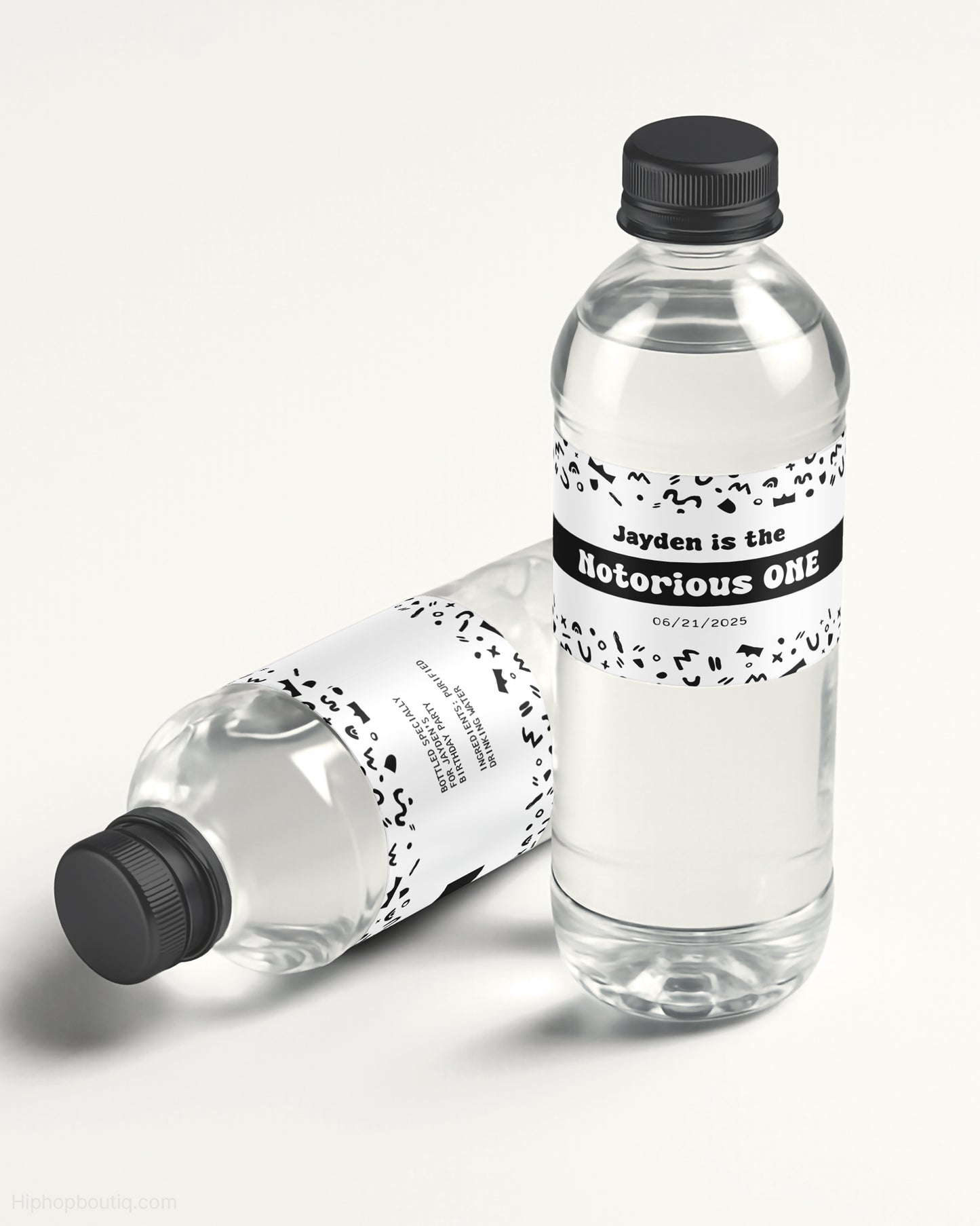 The Big One Birthday Water Bottle Label