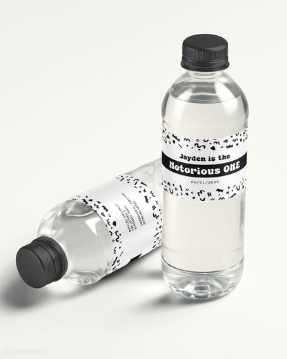 The Big One Birthday Water Bottle Label
