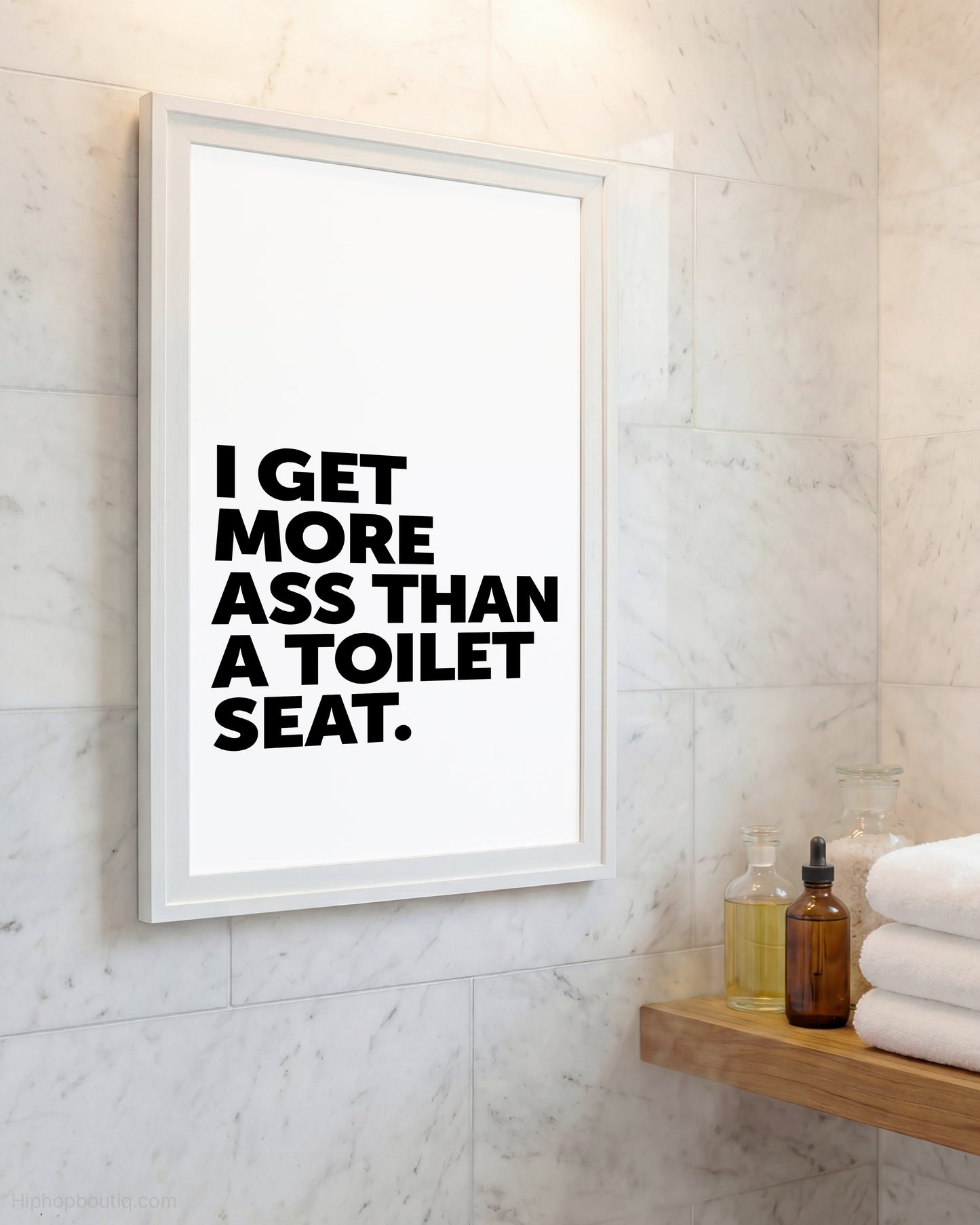 I Get More Ass Than A Toilet Seat Sign