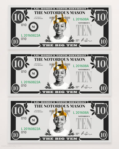 The Big Ten Birthday Dollar Bill - HiphopBoutiq