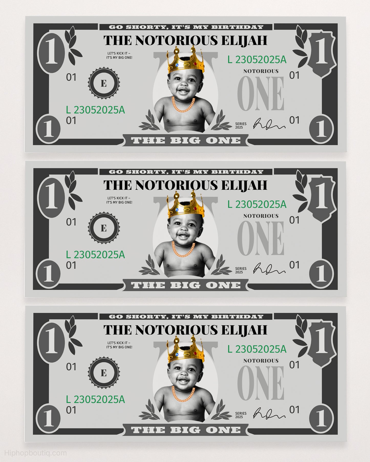 The Notorious One Birthday Play Money - HiphopBoutiq
