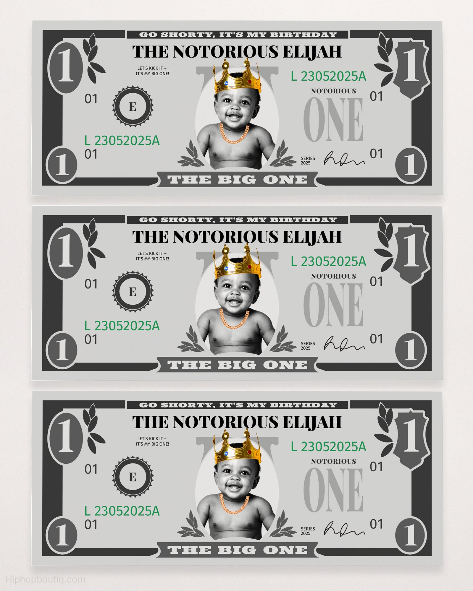 The Notorious One Birthday Play Money - HiphopBoutiq
