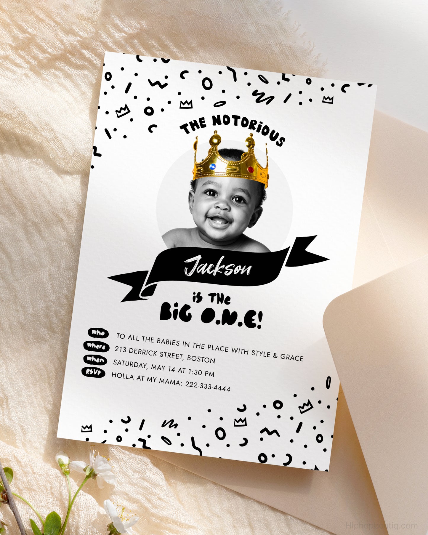 The Big One Notorious Birthday Invite Template