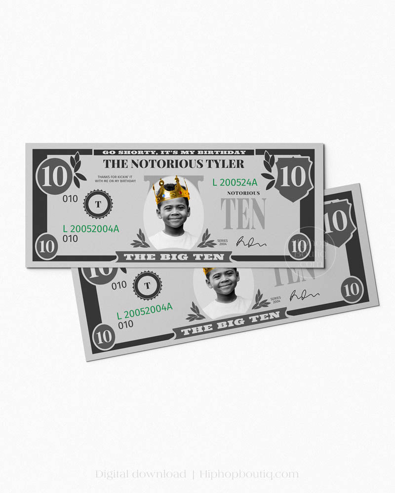 The Big Ten Birthday Dollar Bill