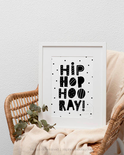 Hip Hop Hooray Baby Nursery Wall Decor - HiphopBoutiq