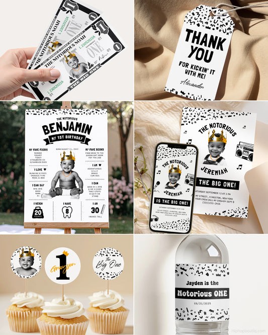 The Big One Birthday Party Decorations Bundle - HiphopBoutiq