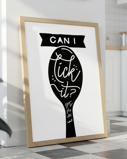 Can I Lick It Rap Kitchen Sign - HiphopBoutiq