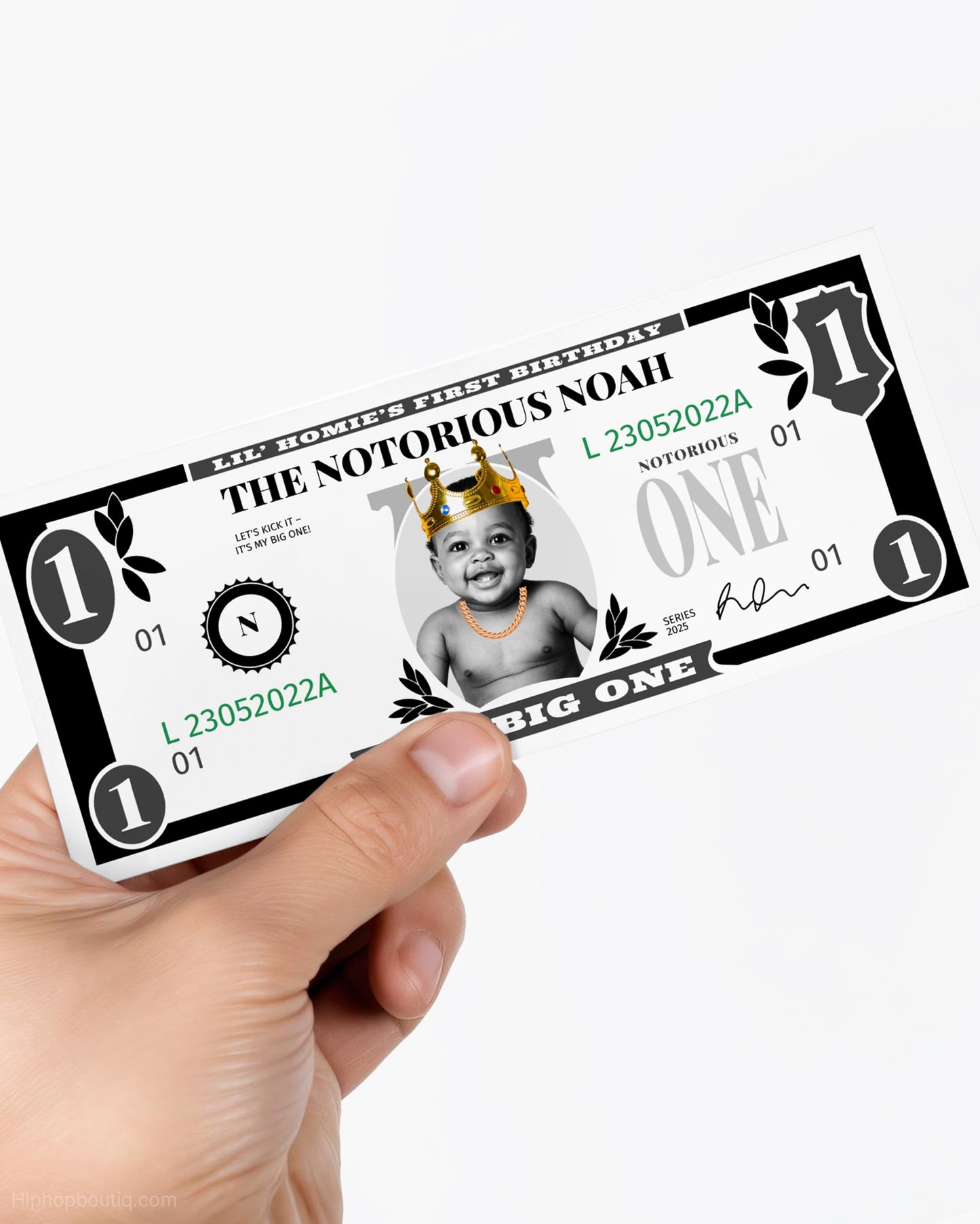 The Big One 1st Birthday Dollar Bill