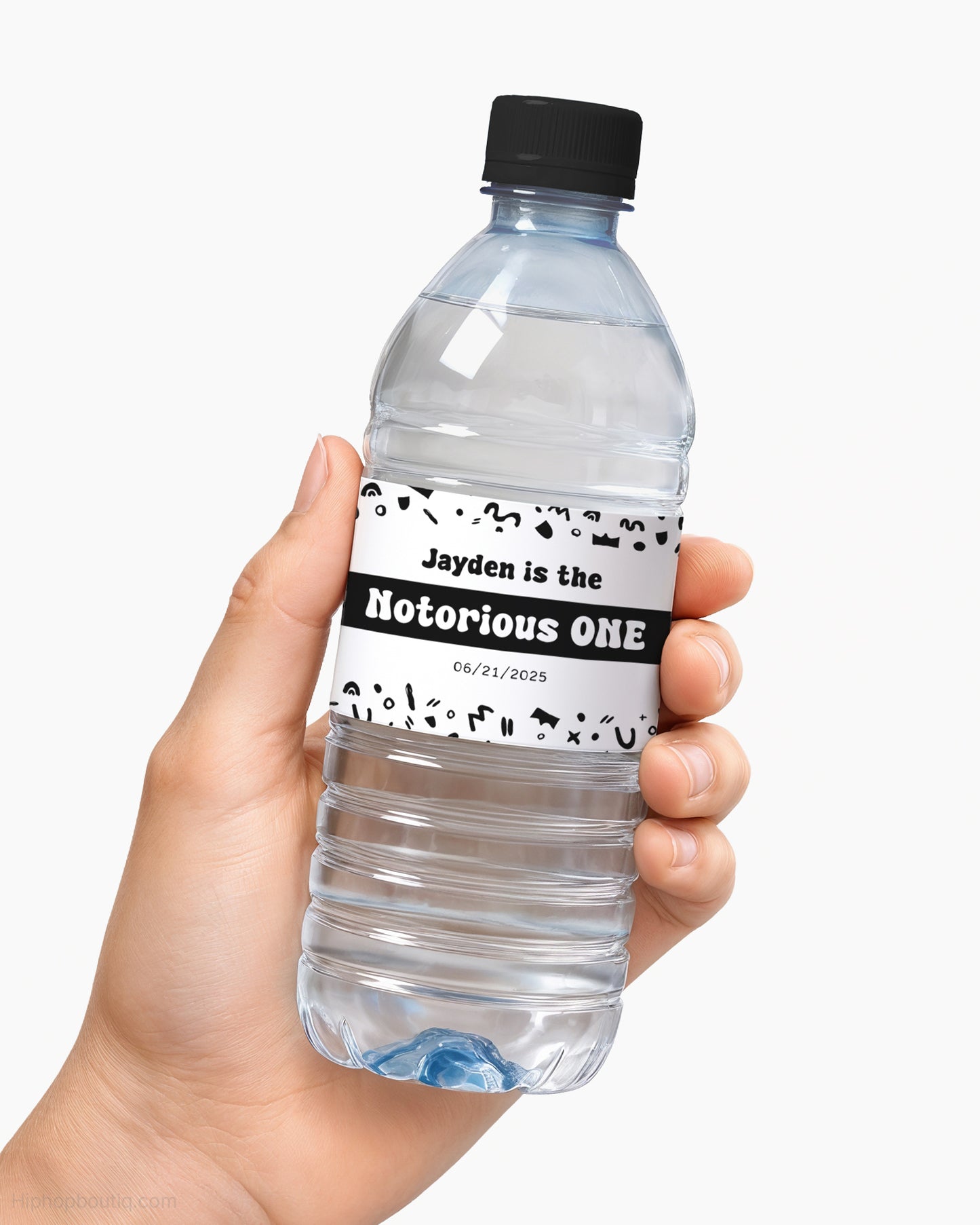 The Big One Birthday Water Bottle Label