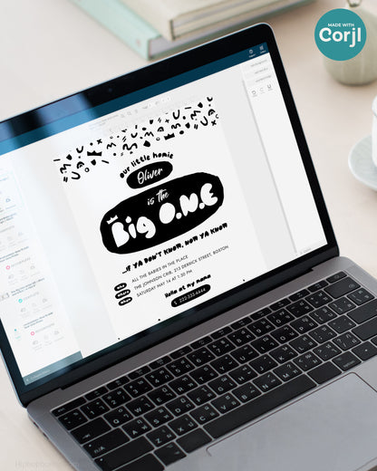 The Big One Hip Hop Birthday Invitation Template