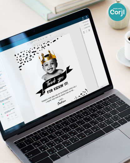 Thank You For Kickin' It Editable Card - HiphopBoutiq