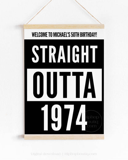 Straight Outta 1974 Welcome Sign