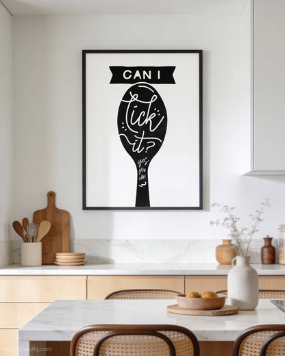 Can I Lick It Rap Kitchen Sign - HiphopBoutiq