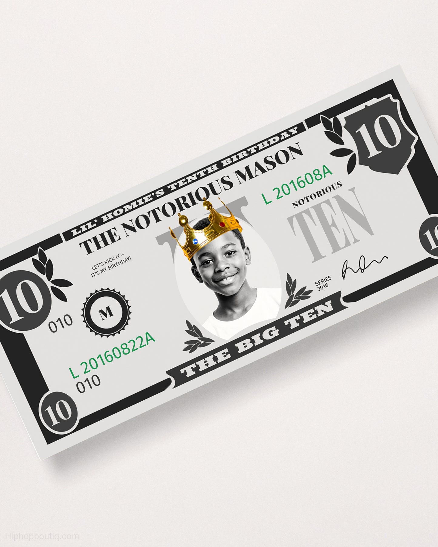 The Big Ten Birthday Dollar Bill - HiphopBoutiq