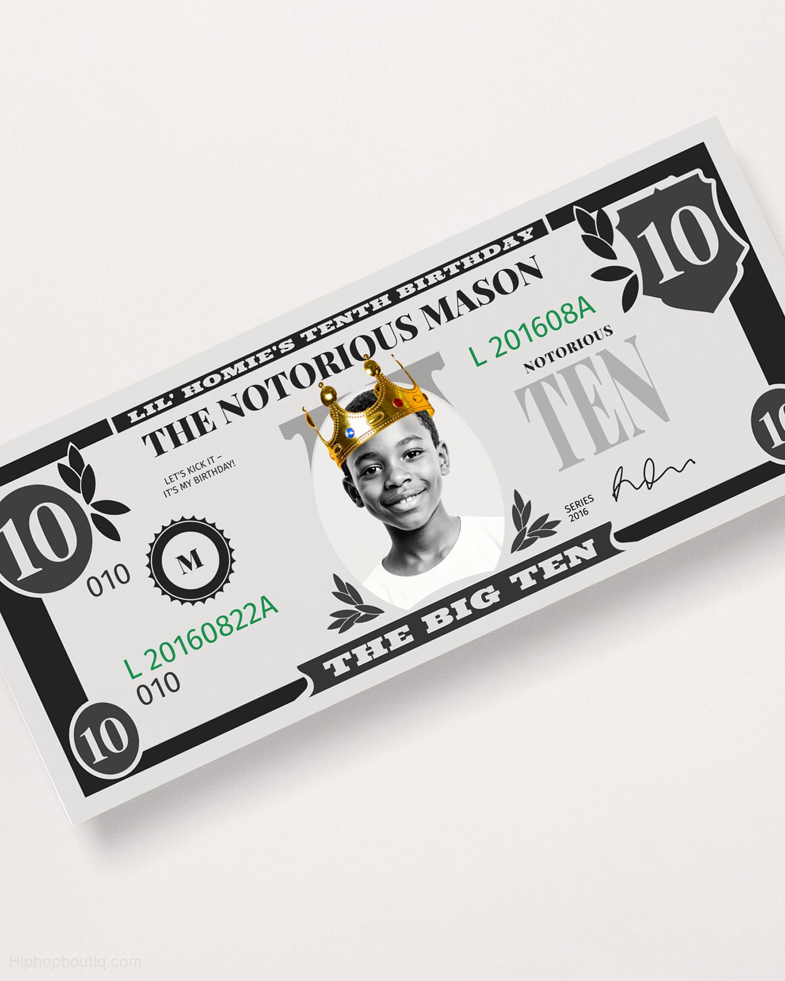 The Big Ten Birthday Dollar Bill - HiphopBoutiq