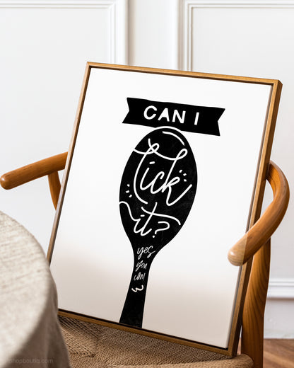 Can I Lick It Rap Kitchen Sign