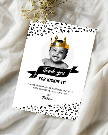 Thank You For Kickin' It Editable Card - HiphopBoutiq