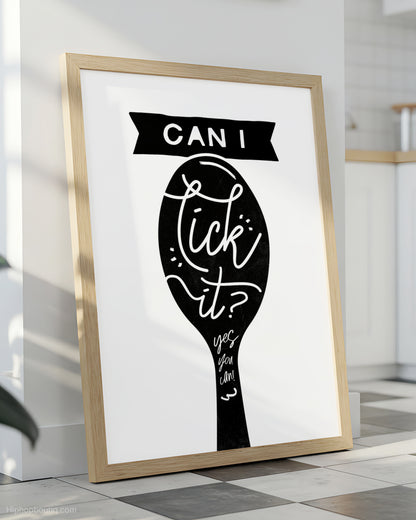 Can I Lick It Rap Kitchen Sign