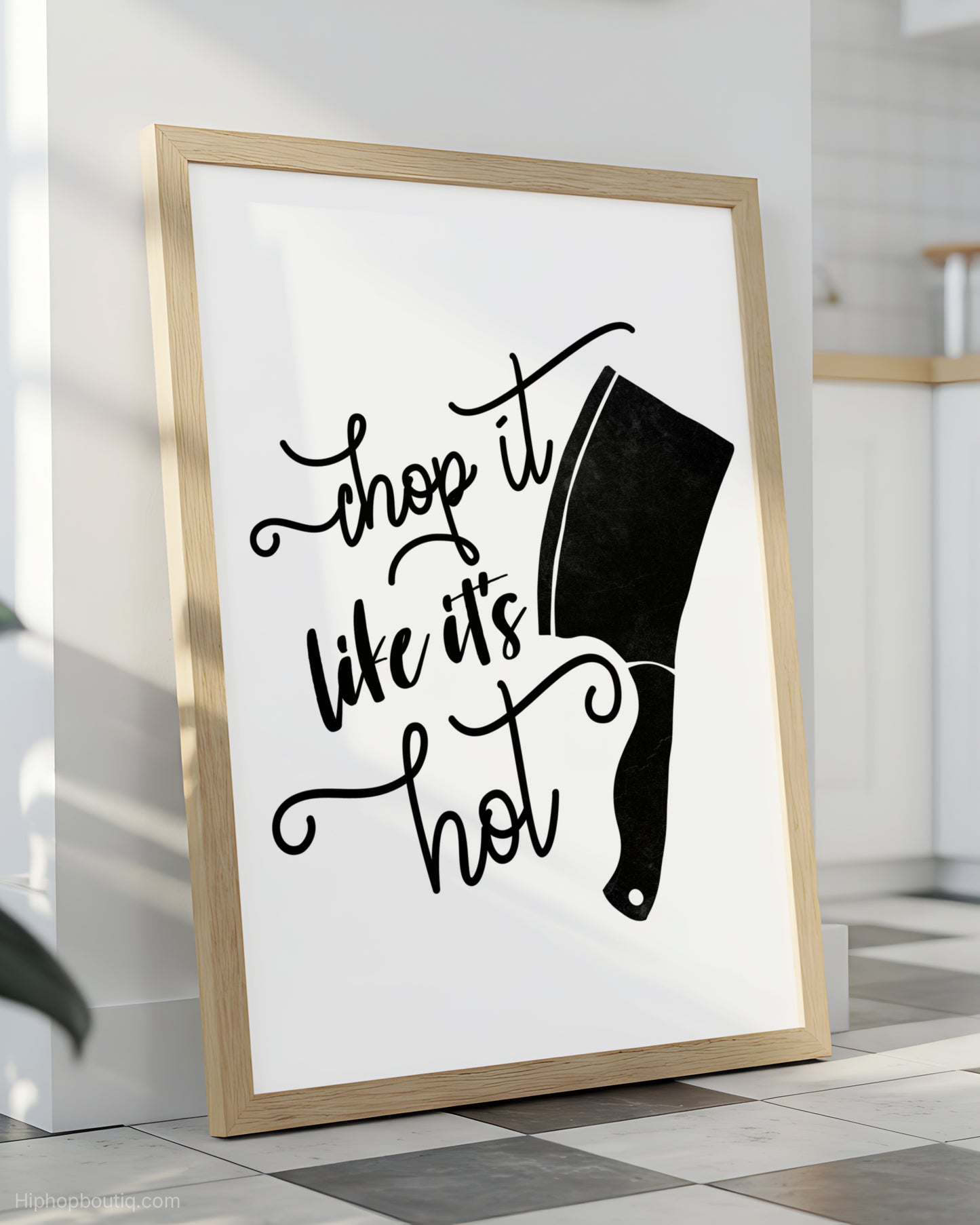 Chop It Like It's Hot Rap Themed Sign