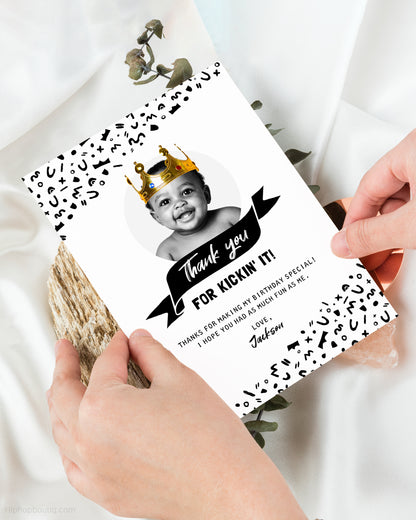 Thank You For Kickin' It Editable Card - HiphopBoutiq
