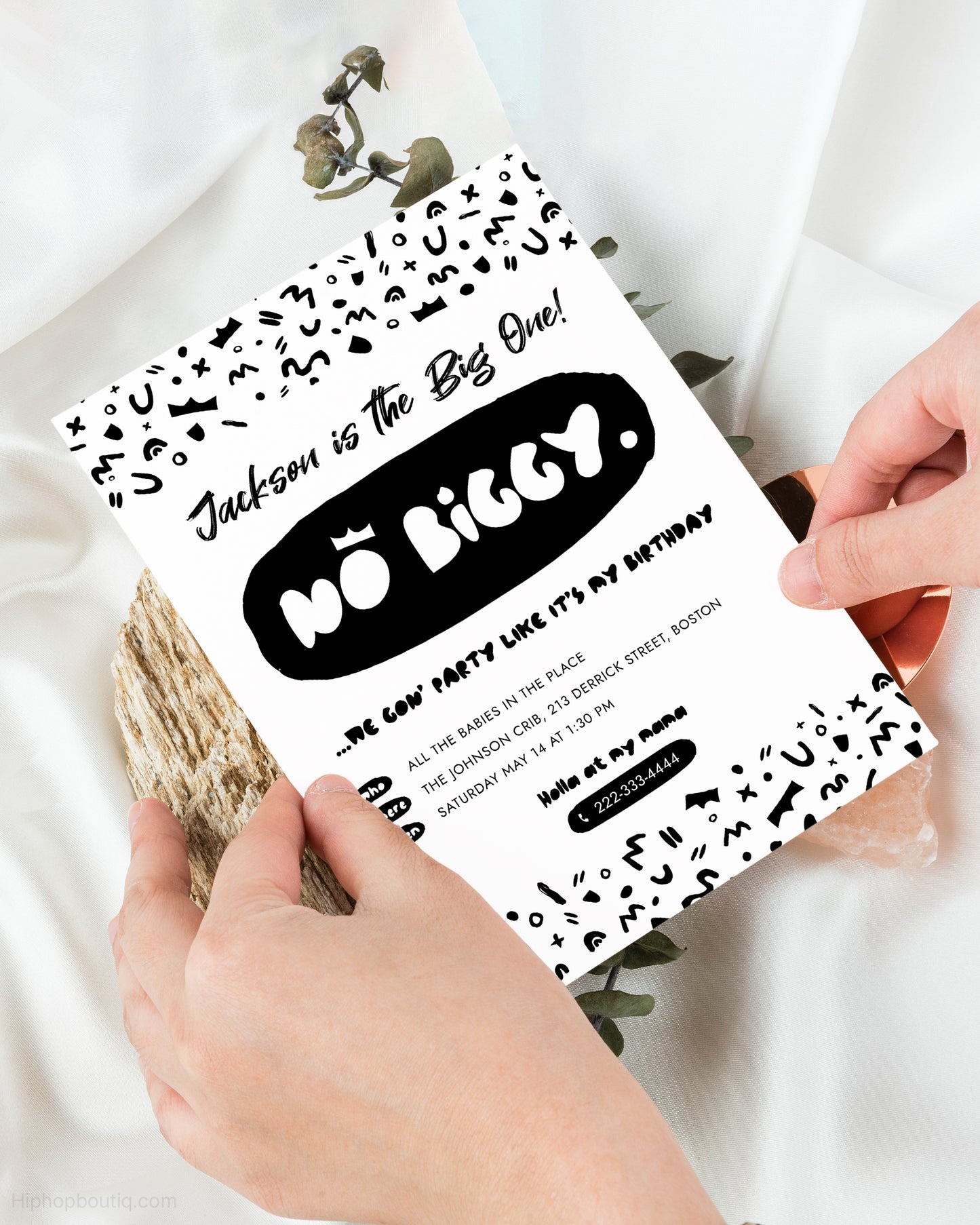 Notorious One Birthday Party Invitation Template