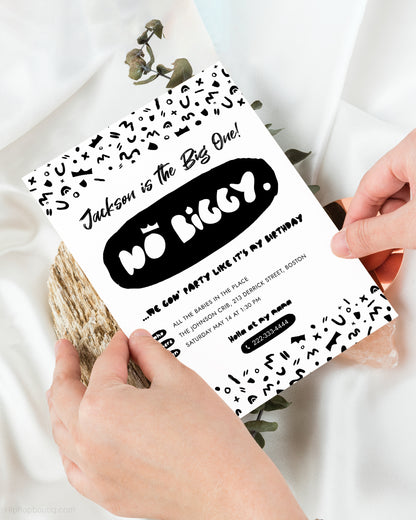 Notorious One Birthday Party Invitation Template