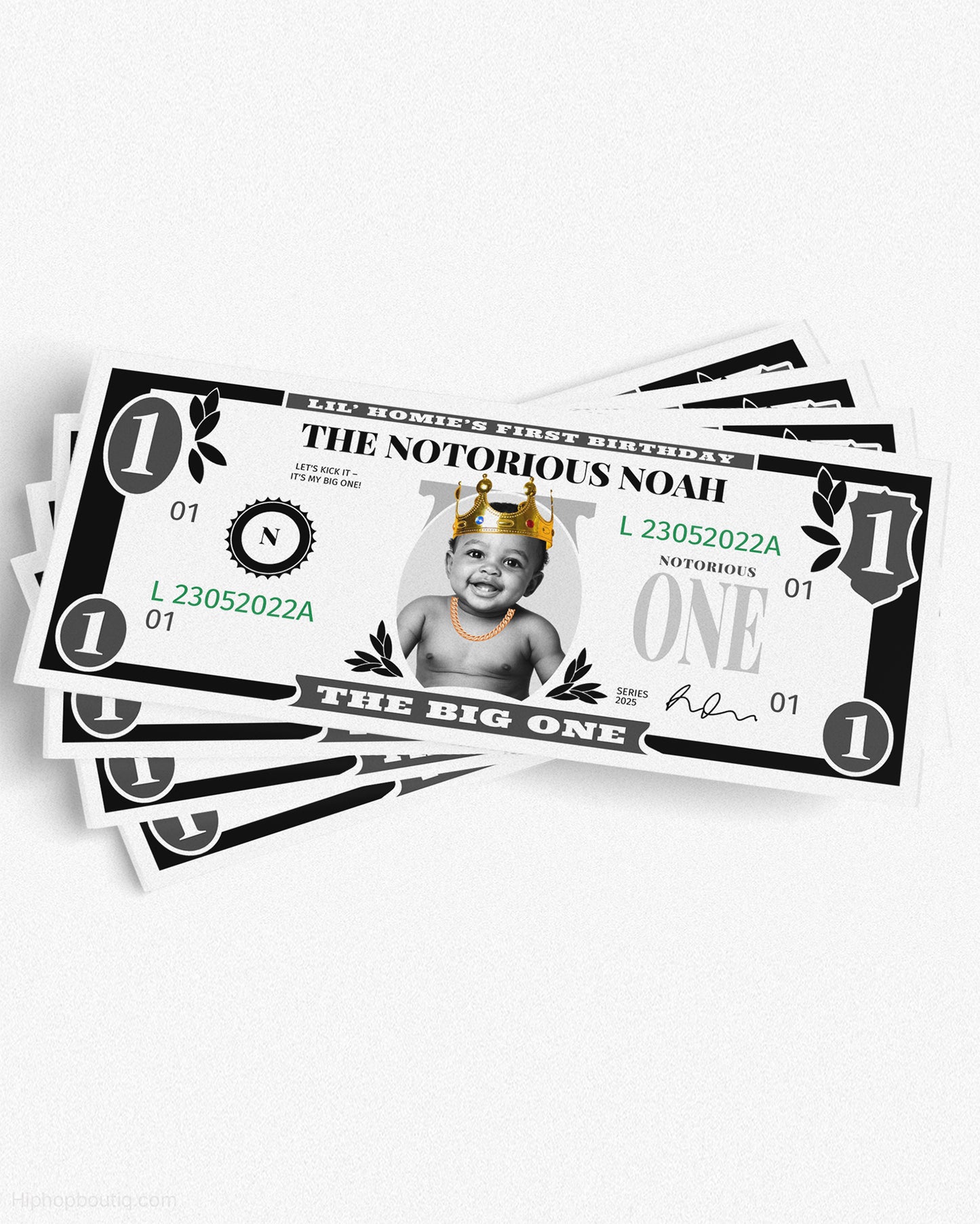 The Big One 1st Birthday Dollar Bill