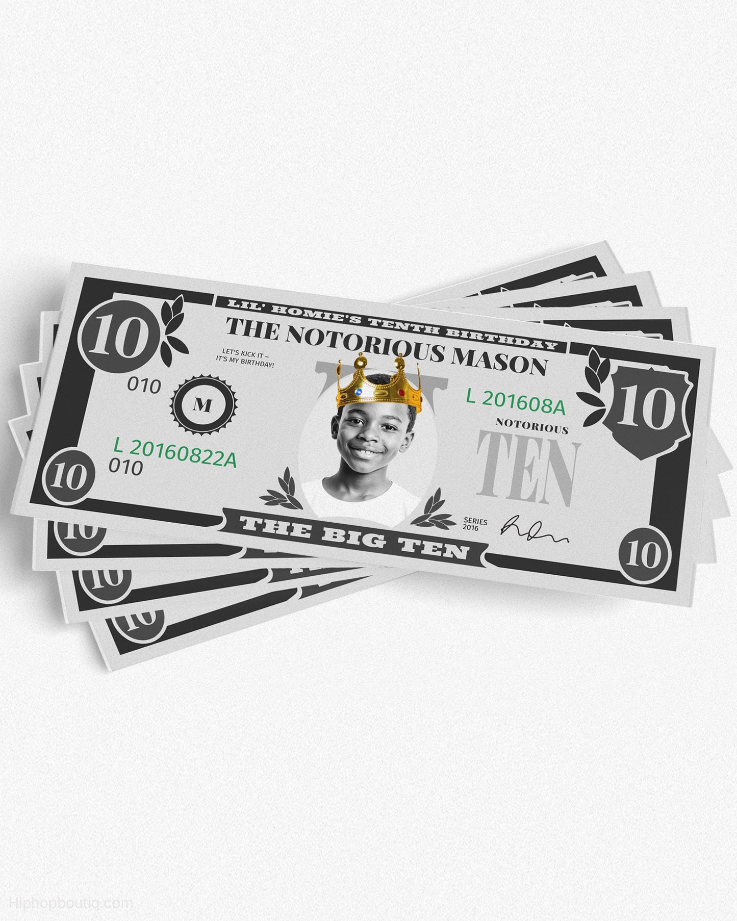 The Big Ten Birthday Dollar Bill - HiphopBoutiq