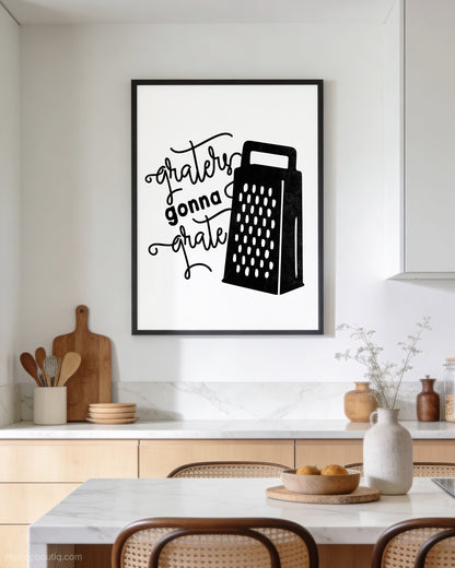 Graters Gonna Grate Rap Kitchen Sign