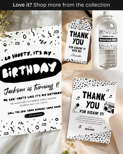 Go Shorty It's My Birthday Editable Invitation Template - HiphopBoutiq