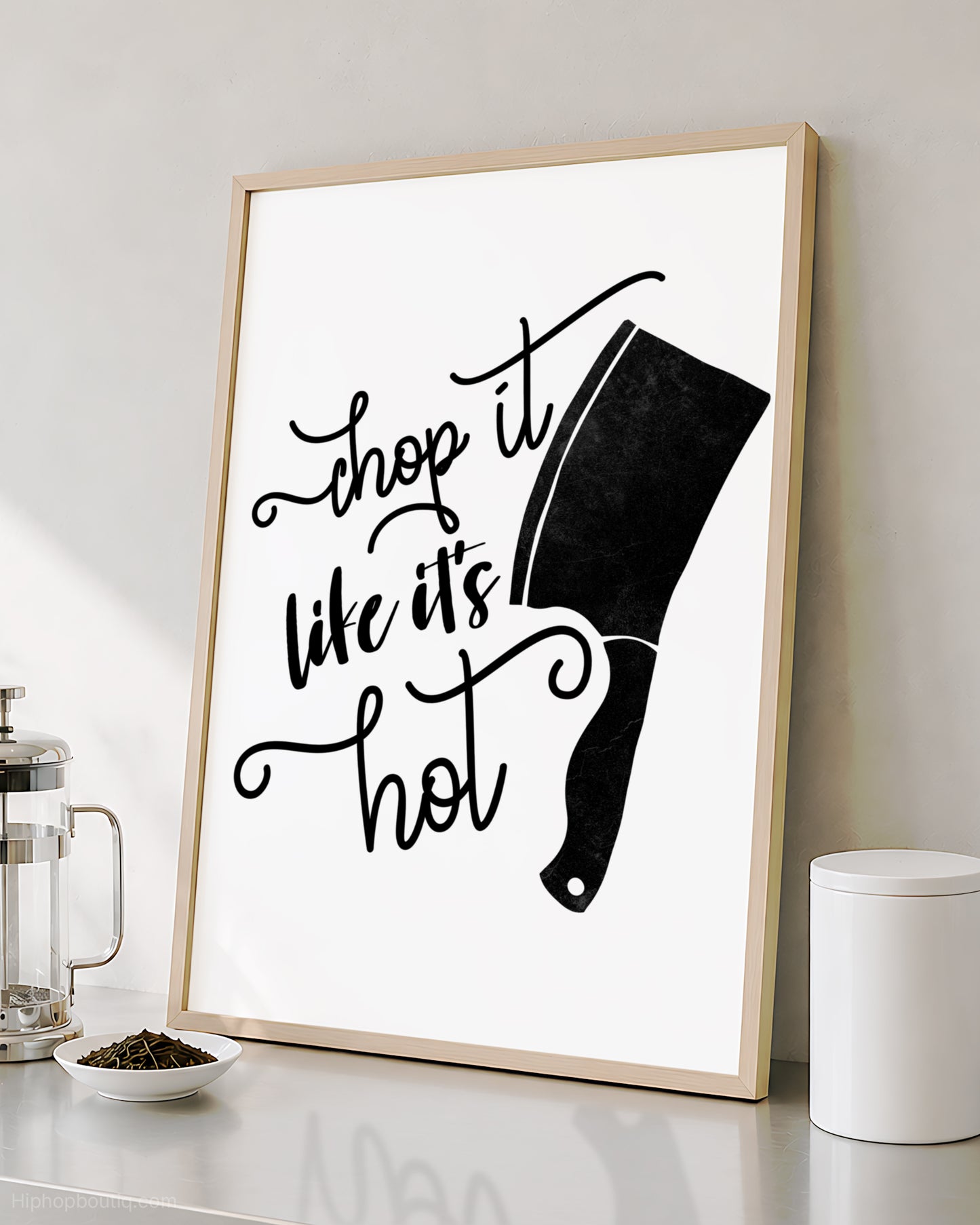Chop It Like It's Hot Rap Themed Sign