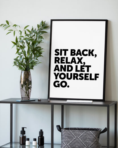 Sit Back Relax Hip Hop Wall Art
