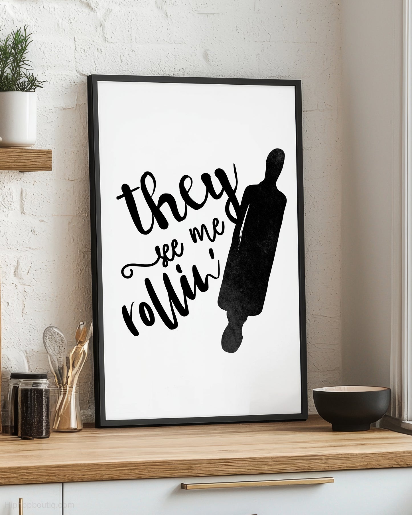 They See Me Rolling Rap Kitchen Sign