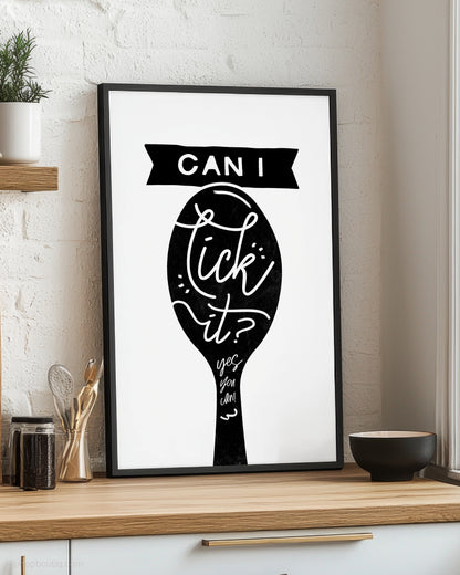 Can I Lick It Rap Kitchen Sign