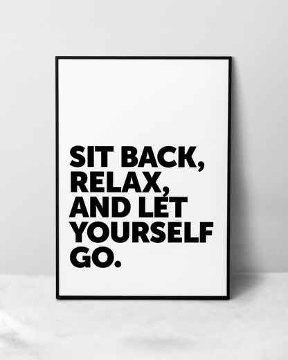 Sit Back Relax Hip Hop Wall Art