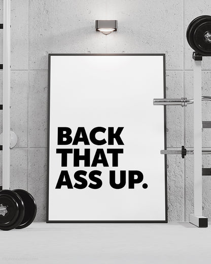 Back That Ass Up Rap Sign