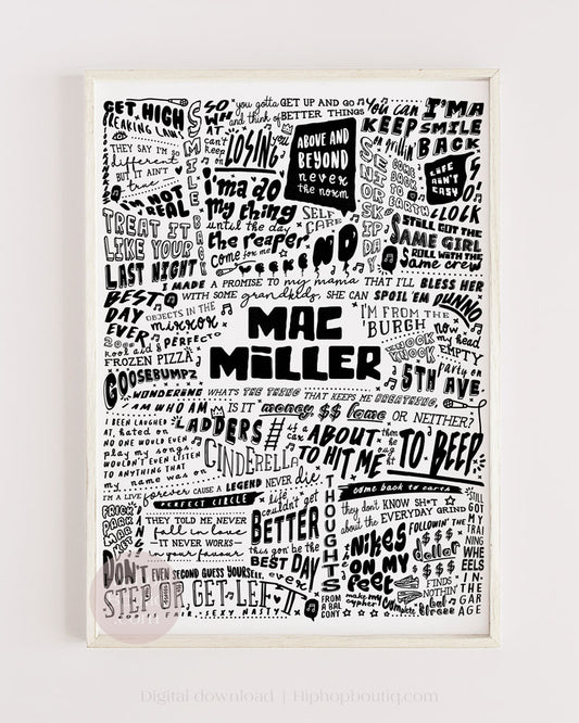Hip hop office decor | Rap poster for any room - HiphopBoutiq