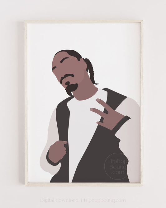 90s rapper poster | Old school hip hop wall art | Hip hop artist - HiphopBoutiq