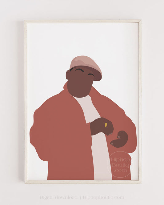 90's hip hop artist | Rapper poster | Hip hop wall art sign