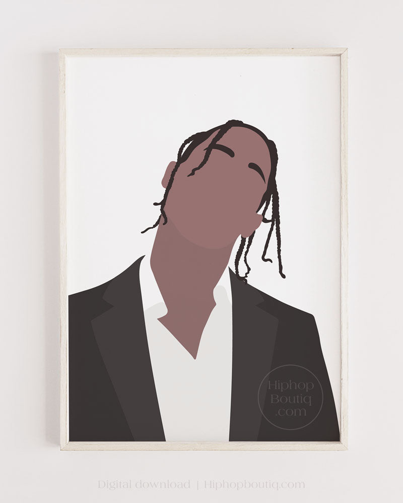 Rapper poster | Rapper portrait | Hip hop artist wall art - HiphopBoutiq