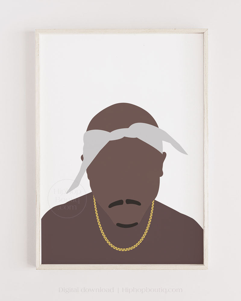 90's hip hop artist sign | Rapper poster | Hip hop wall art