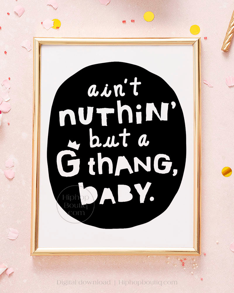Nuthin but a G thang baby hip hop birthday | Notorious One party decor - HiphopBoutiq